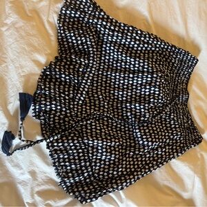 Clare V Black and White Patterned Garment
